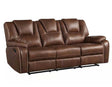 Katrine Brown Manual Reclining Sofa by Steve Silver at Eve Furniture