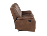Katrine Brown Manual Reclining Sofa by Steve Silver at Eve Furniture