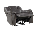 Katrine Charcoal Recliner Chair by Steve Silver at Eve Furniture