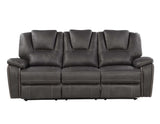 Katrine Charcoal Reclining Sofa by Steve Silver at Eve Furniture