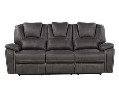 Katrine Charcoal Reclining Sofa by Steve Silver at Eve Furniture