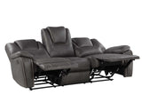 Katrine Charcoal Reclining Sofa by Steve Silver at Eve Furniture