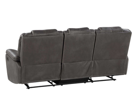 Katrine Charcoal Reclining Sofa by Steve Silver at Eve Furniture