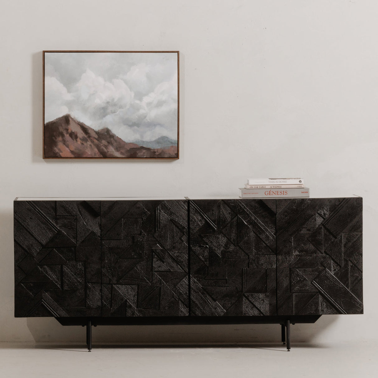 Kattan Black Sideboard by Moe's Home at Eve Furniture