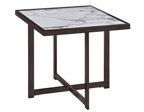 Kayley 23.25″ Sintered Stone End Table by Steve Silver at Eve Furniture