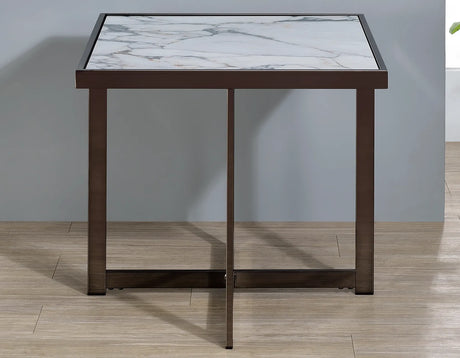 Kayley 3-Piece Sintered Stone Table Set by Steve Silver at Eve Furniture