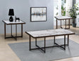Kayley 3-Piece Sintered Stone Table Set by Steve Silver at Eve Furniture