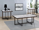 Kayley 47.5″ Sintered Stone Cocktail Table by Steve Silver at Eve Furniture