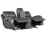 Keily Gray 3-Piece Manual Reclining Set by Steve Silver at Eve Furniture