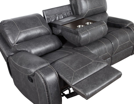 Keily Gray 3-Piece Manual Reclining Set by Steve Silver at Eve Furniture