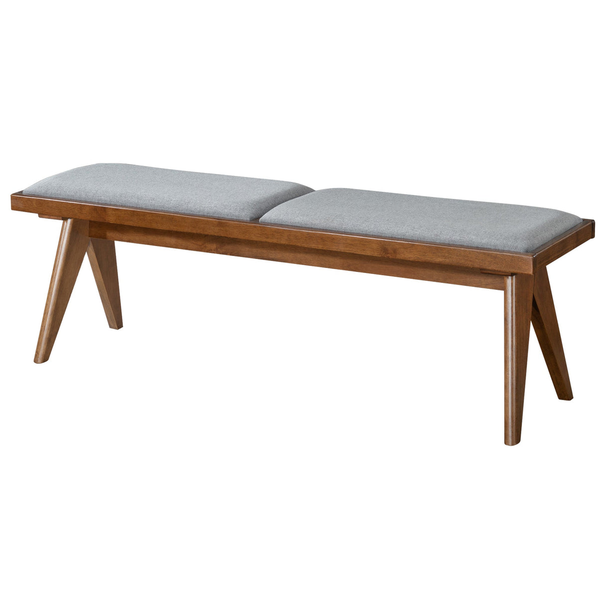 Keira Bench (Grey Fabric) by Ashcroft Imports at Eve Furniture