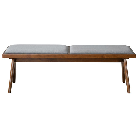 Keira Bench (Grey Fabric) by Ashcroft Imports at Eve Furniture