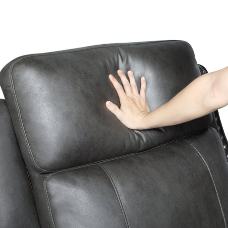 Kellen Smoky Gray Double Reclining Sofa by Homelegance at Eve Furniture