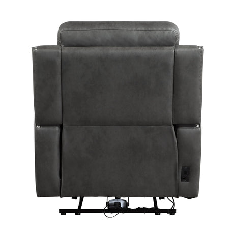 Kellen Smoky Gray Power Reclining Chair by Homelegance at Eve Furniture