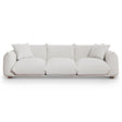 Kely 100'' Cream Boucle Upholstered Sofa by Ashcroft Imports at Eve Furniture