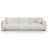Kely 100'' Cream Boucle Upholstered Sofa by Ashcroft Imports at Eve Furniture