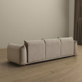 Kely 100'' Mocha Boucle Upholstered Sofa by Ashcroft Imports at Eve Furniture