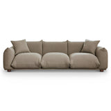 Kely 100'' Mocha Boucle Upholstered Sofa by Ashcroft Imports at Eve Furniture