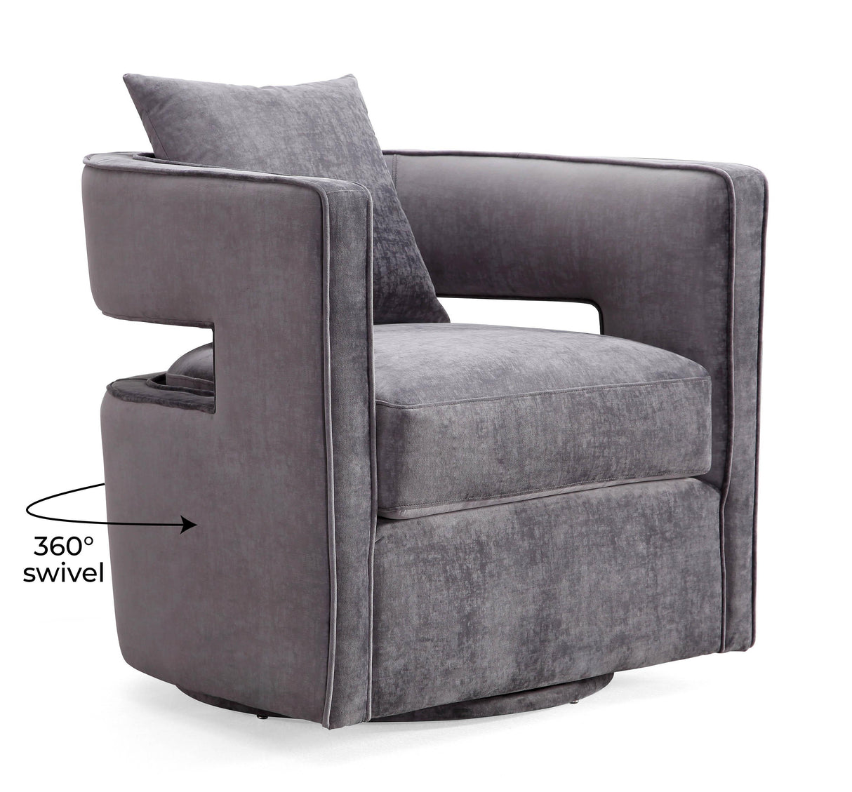 Kennedy Velvet Swivel Accent Chair by TOV Furniture at Eve Furniture