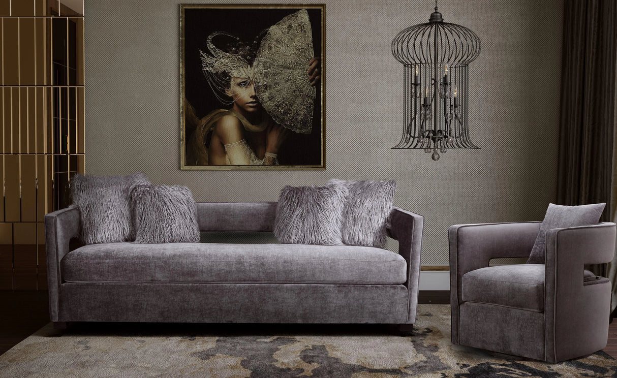 Kennedy Velvet Swivel Accent Chair by TOV Furniture at Eve Furniture