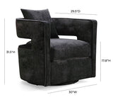 Kennedy Velvet Swivel Accent Chair by TOV Furniture at Eve Furniture