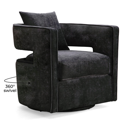 Kennedy Velvet Swivel Accent Chair by TOV Furniture at Eve Furniture