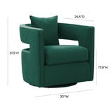 Kennedy Velvet Swivel Accent Chair by TOV Furniture at Eve Furniture