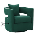 Kennedy Velvet Swivel Accent Chair by TOV Furniture at Eve Furniture