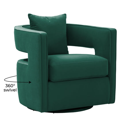 Kennedy Velvet Swivel Accent Chair by TOV Furniture at Eve Furniture