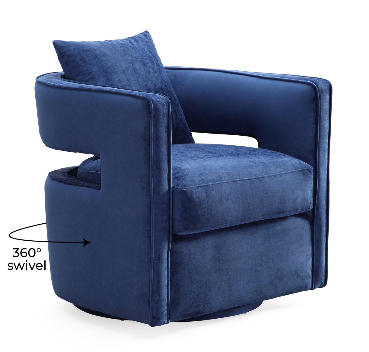 Kennedy Velvet Swivel Accent Chair by TOV Furniture at Eve Furniture