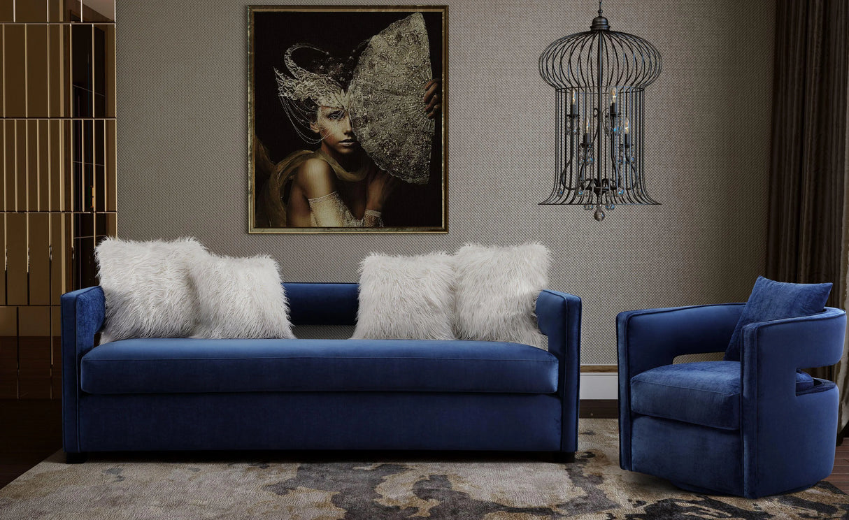 Kennedy Velvet Swivel Accent Chair by TOV Furniture at Eve Furniture