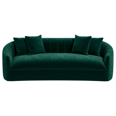 Kante Green Velvet Sofa by Ashcroft Imports at Eve Furniture