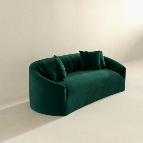 Kante Green Velvet Sofa by Ashcroft Imports at Eve Furniture