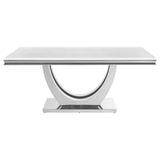 Kerwin Gray/Chrome 5-Piece Dining Set by Coaster at Eve Furniture