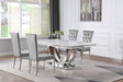 Kerwin Gray/Chrome 5-Piece Dining Set by Coaster at Eve Furniture