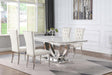 Kerwin White/Chrome 5-Piece Dining Set by Coaster at Eve Furniture