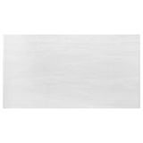 Kerwin White/Chrome Rectangle Faux Marble Top Dining Table by Coaster at Eve Furniture