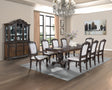 Kiera Coffee Brown Formal Extendable Dining Set by Crown Mark at Eve Furniture