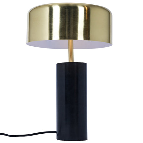 Kinetic Table Lamp - Gold outer and White inner by Ashcroft Imports at Eve Furniture