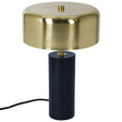 Kinetic Table Lamp - Gold outer and White inner by Ashcroft Imports at Eve Furniture