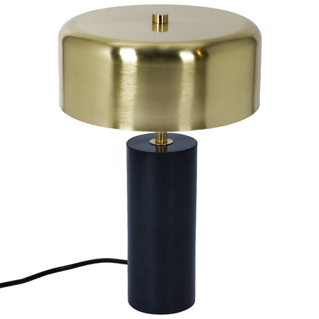 Kinetic Table Lamp - Gold outer and White inner by Ashcroft Imports at Eve Furniture
