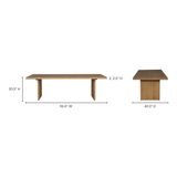 Koshi Natural Dining Table by Moe's Home at Eve Furniture