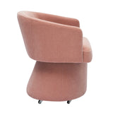 Kristen Upcycled Chenille Rolling Desk Chair by TOV Furniture at Eve Furniture