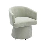 Kristen Upcycled Chenille Rolling Desk Chair by TOV Furniture at Eve Furniture