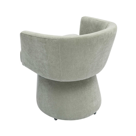 Kristen Upcycled Chenille Rolling Desk Chair by TOV Furniture at Eve Furniture