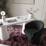 Kristen Upcycled Chenille Rolling Desk Chair by TOV Furniture at Eve Furniture