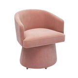 Kristen Upcycled Chenille Rolling Desk Chair by TOV Furniture at Eve Furniture
