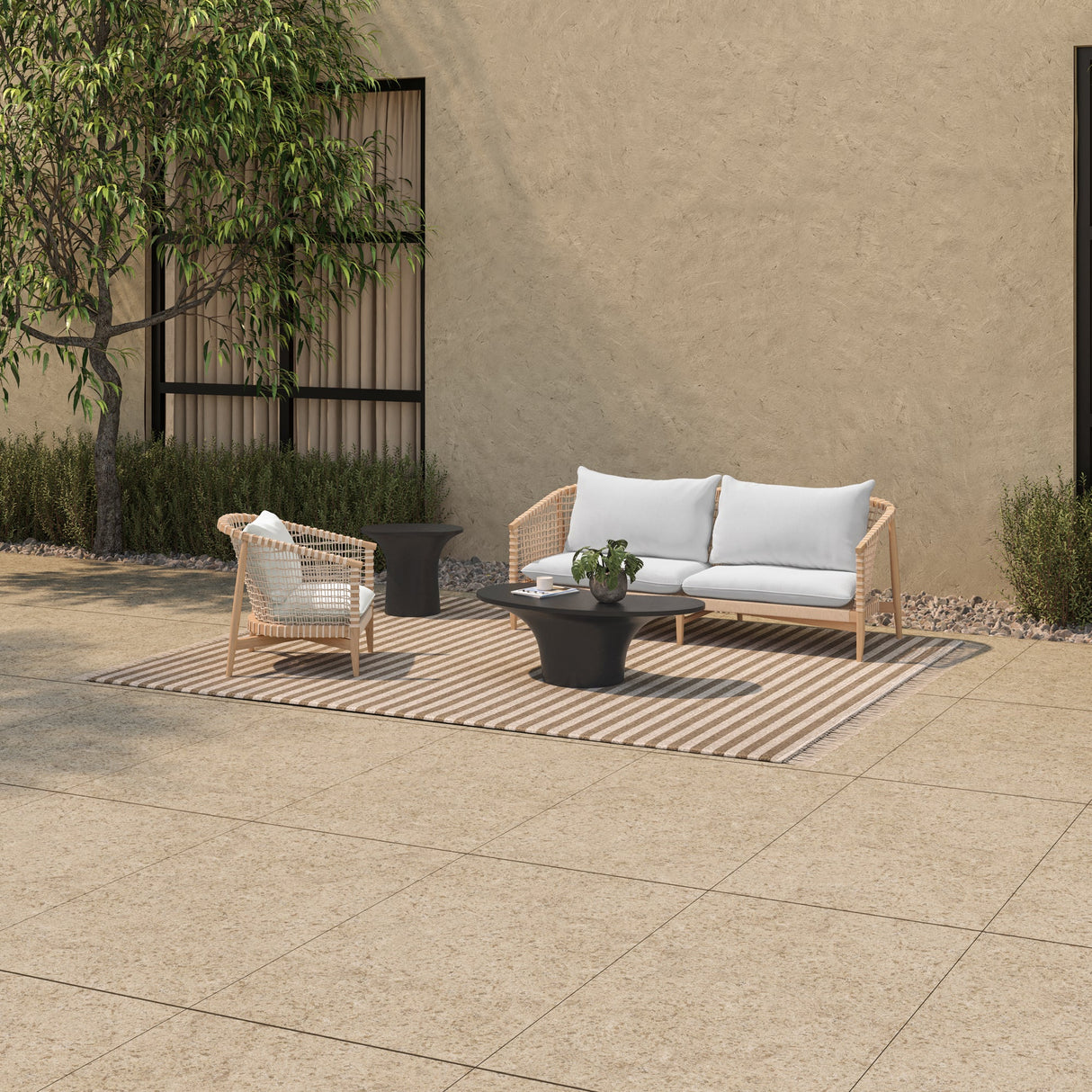 Kuna White Outdoor Sofa by Moe's Home at Eve Furniture