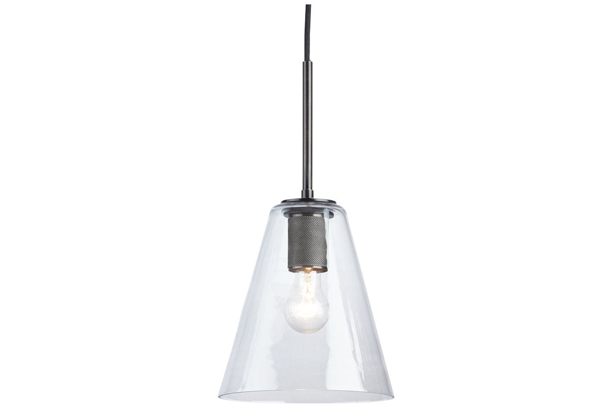 Collbrook Clear/Black Finish Pendant Light