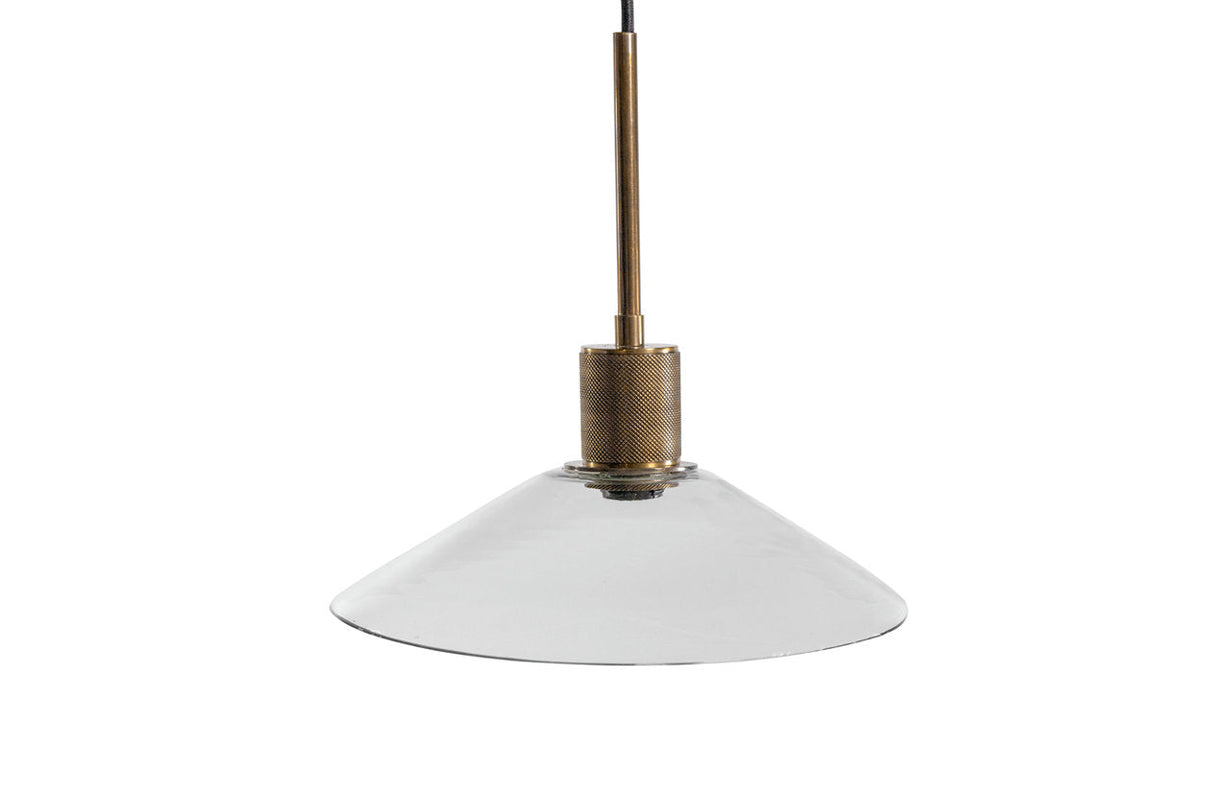 Chaness Clear/Brass Pendant Light